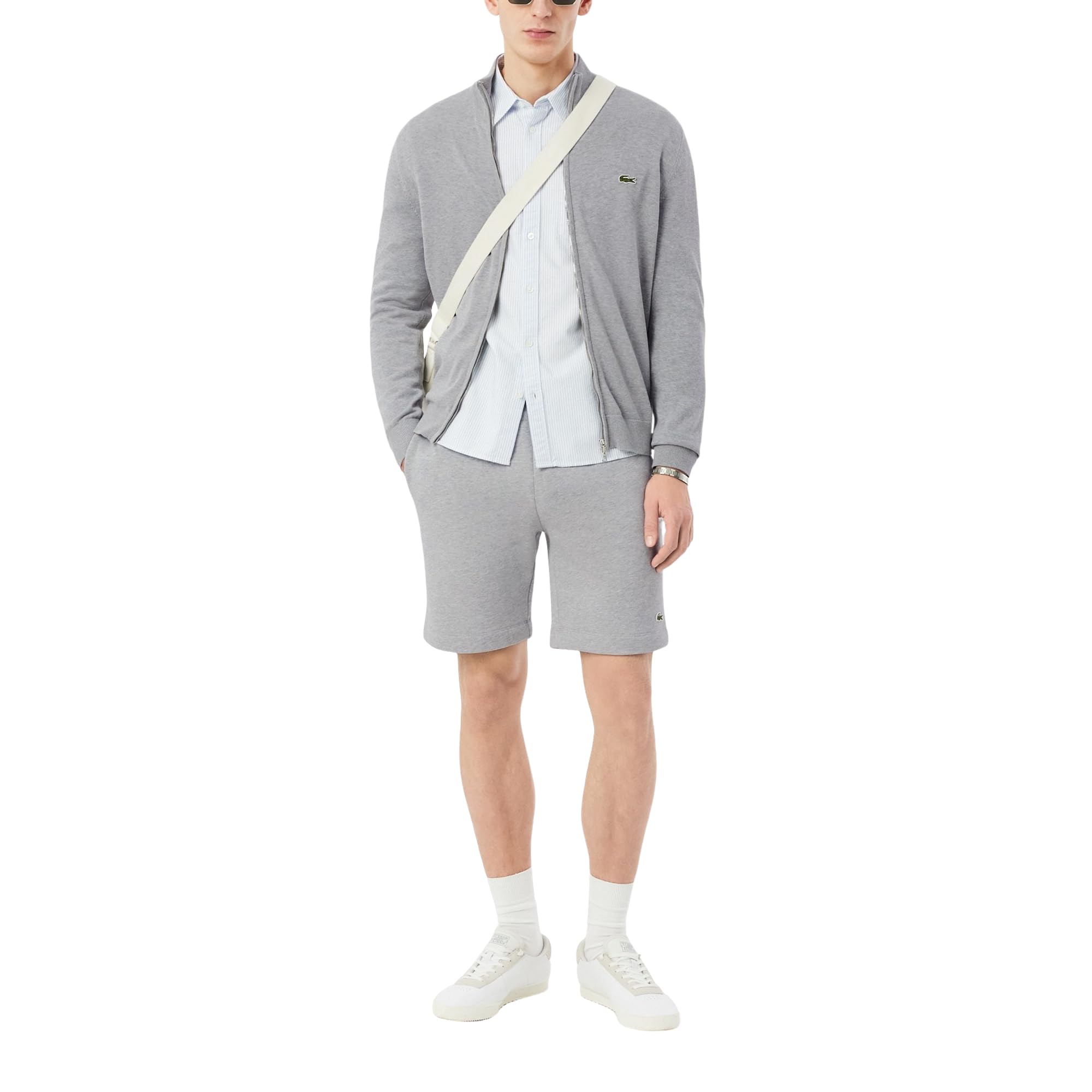 Lacoste Men's Zipped High Neck Cotton Sweater