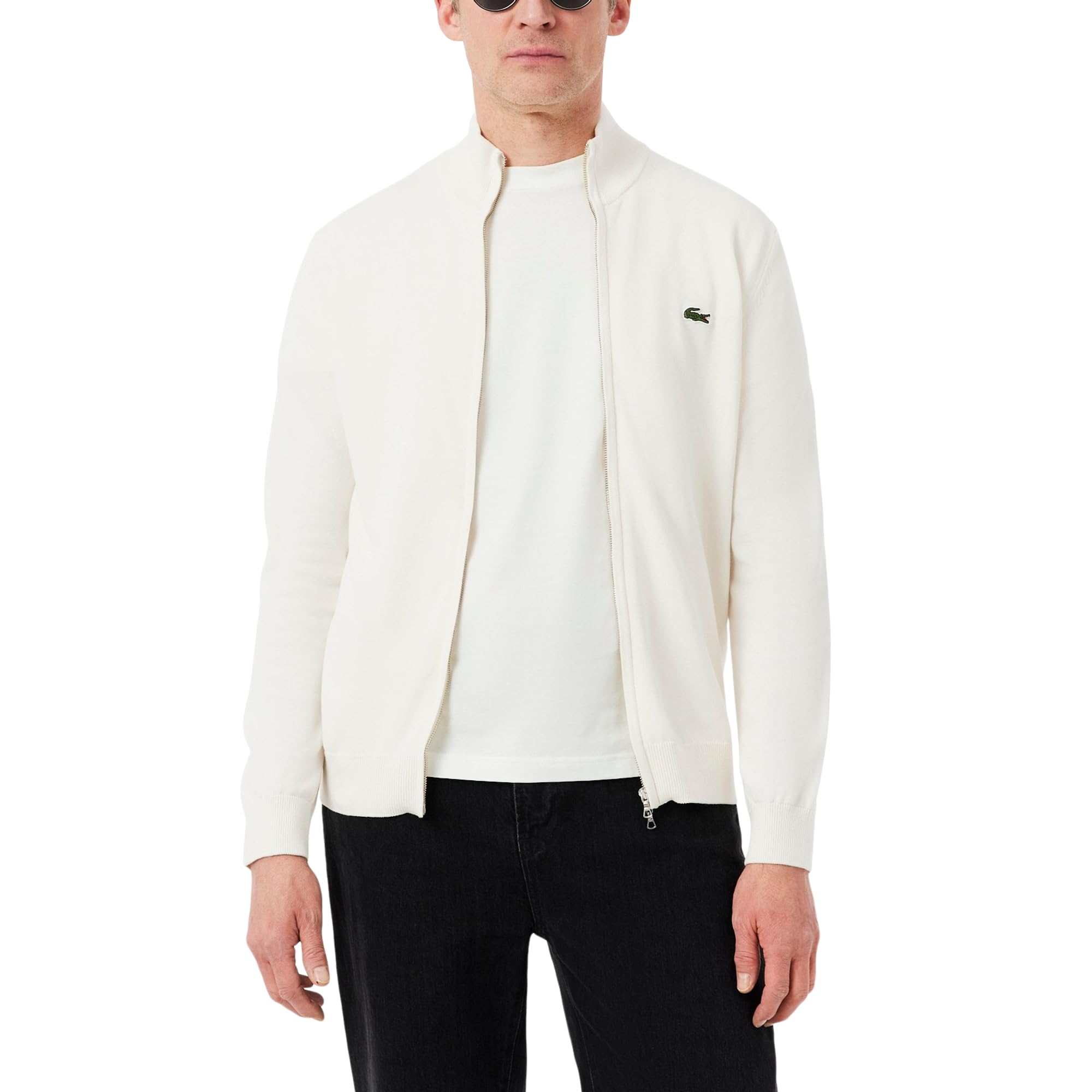 Lacoste Men's Zipped High Neck Cotton Sweater