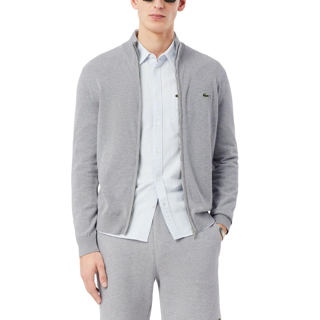 Lacoste Men's Zipped High Neck Cotton Sweater